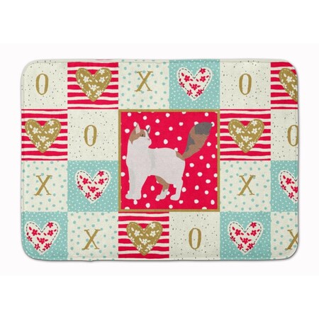 Carolines Treasures 19 x 27 in. Turkish Van Cat Love Machine Washable Memory Foam Mat CK5727RUG